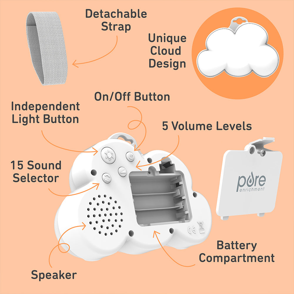 PureBaby® Cloud Portable Sound Machine and Night Light - Image 5