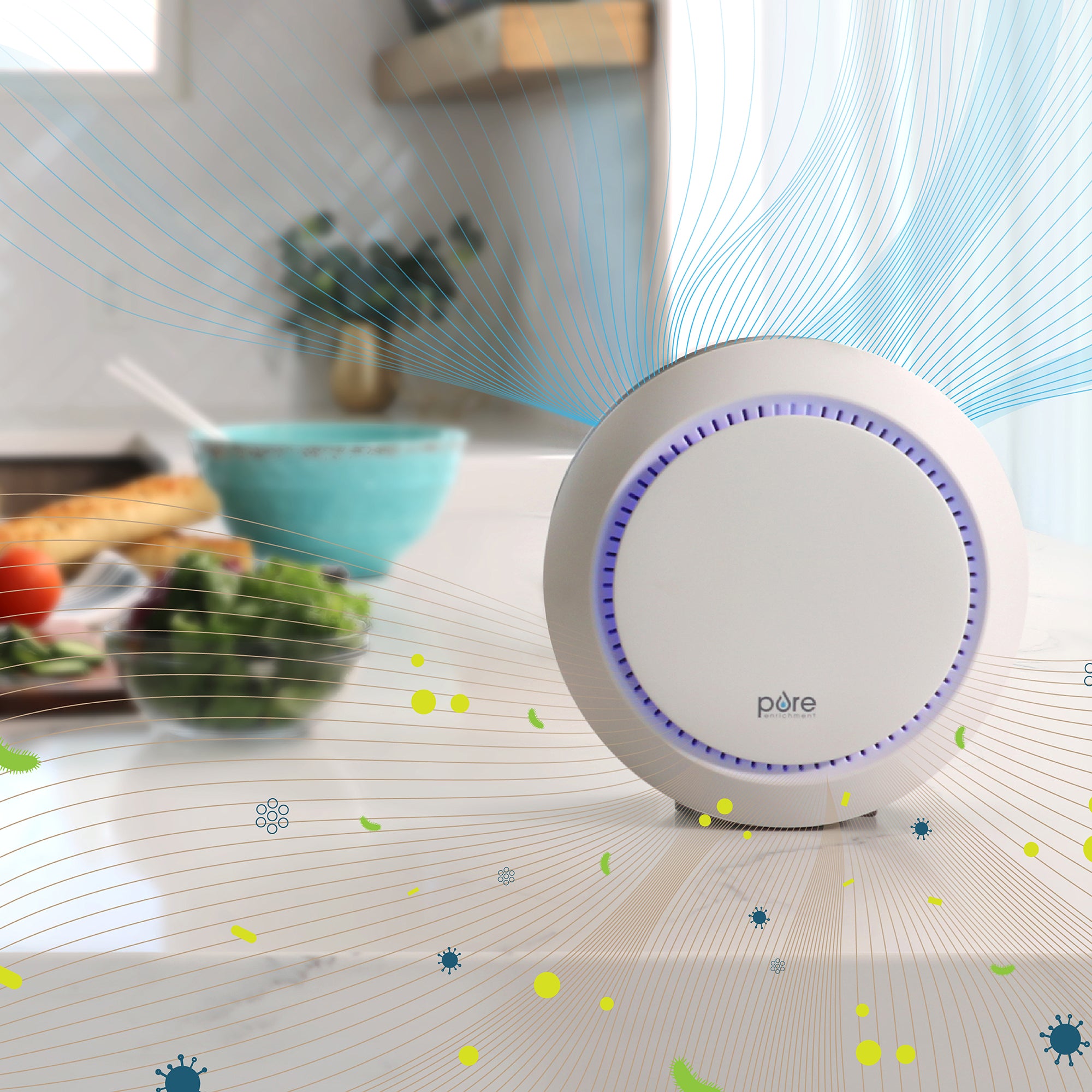 PureZone™ Halo True HEPA Air Purifier & Replacement Filter Bundle - Image 3