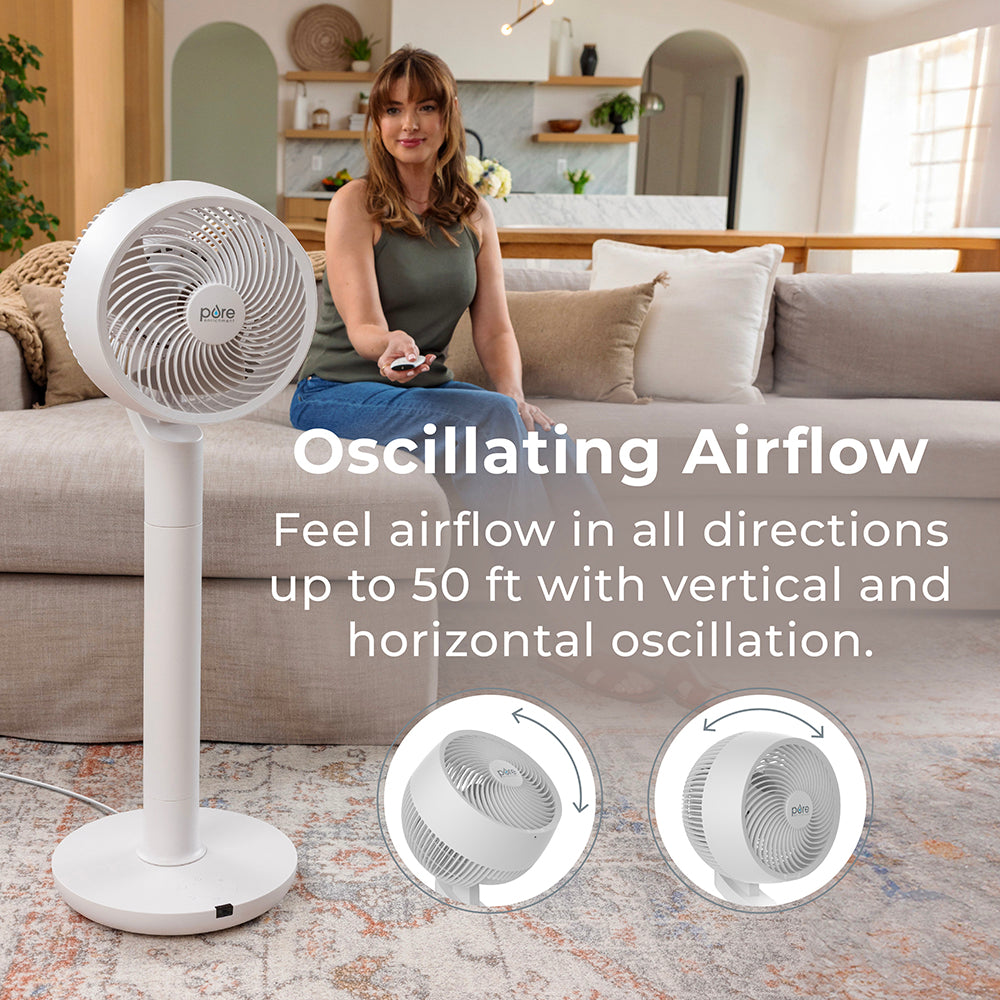 2-in-1 Circulating Floor & Desk Fan - Image 2