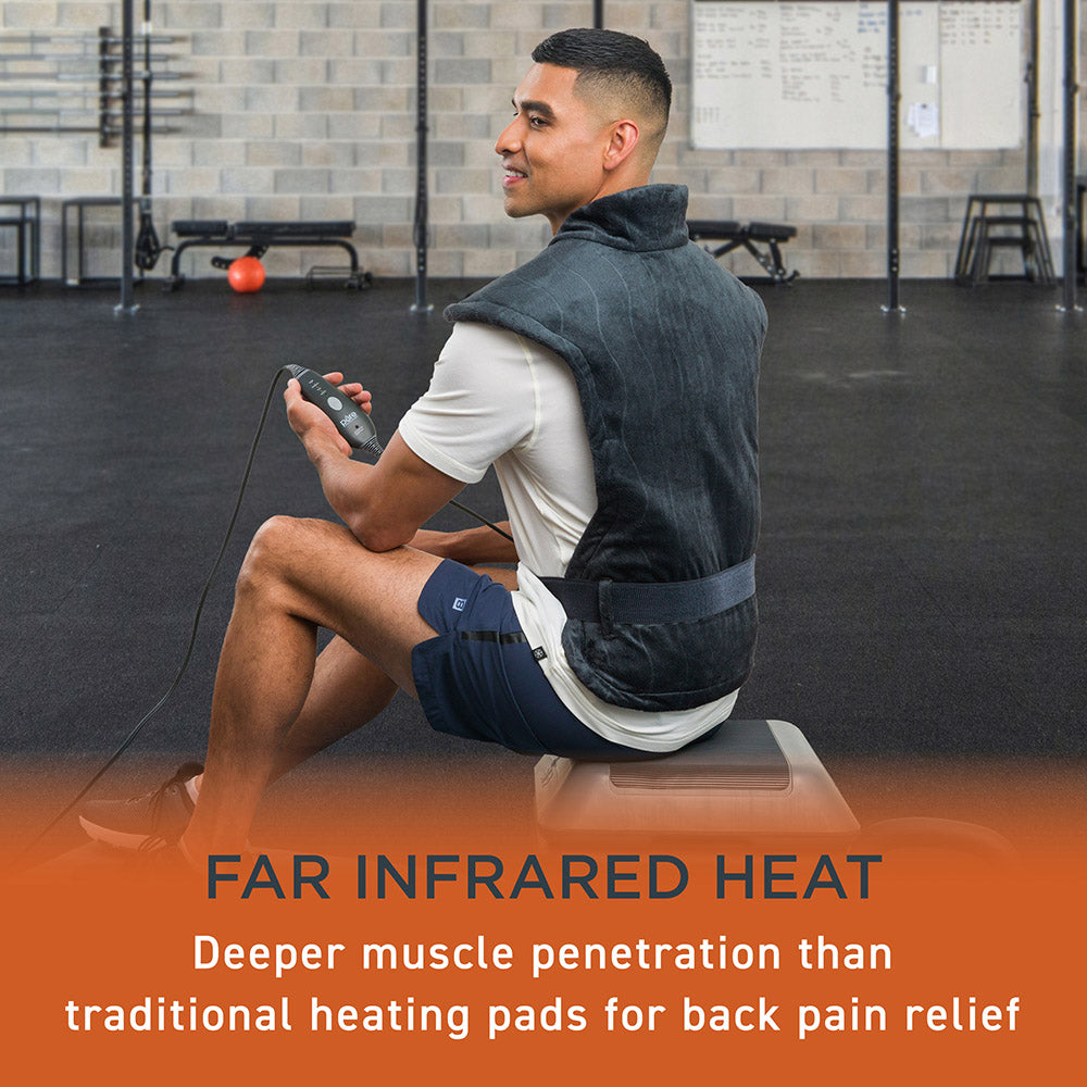 PureRelief Pro Far Infrared Back & Neck Heating Pad - Image 2