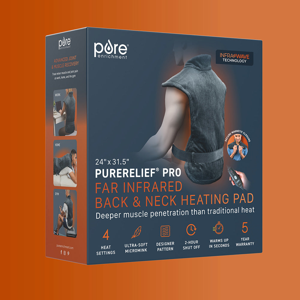 PureRelief Pro Far Infrared Back & Neck Heating Pad - Image 9