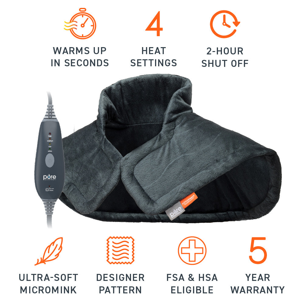 PureRelief Pro Far Infrared Neck & Shoulder Heating Pad - Image 4