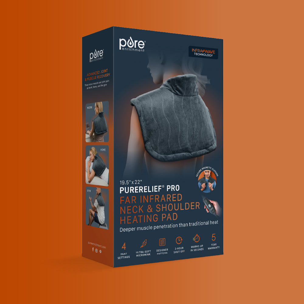 PureRelief Pro Far Infrared Neck & Shoulder Heating Pad - Image 9