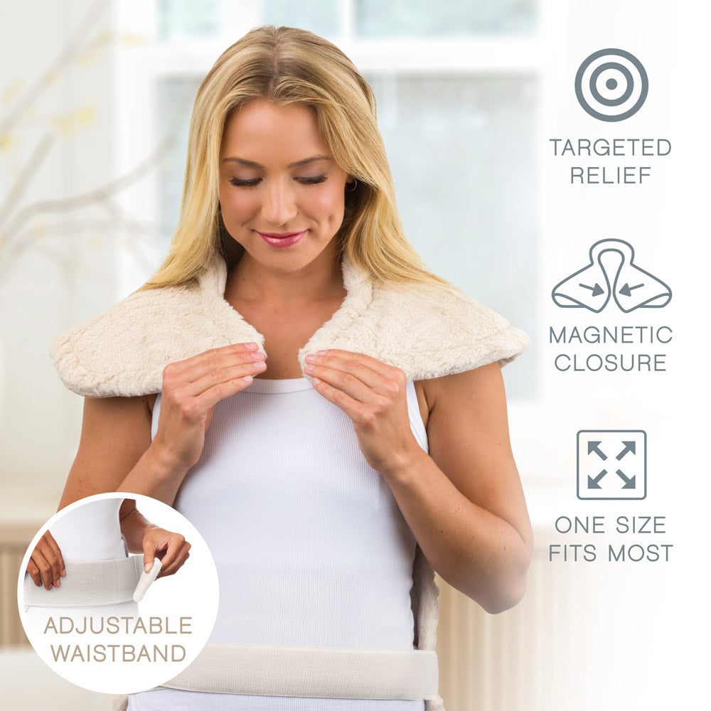 PureRadiance™ Back & Neck Luxury Heating Pad - Golden Sands - Image 4