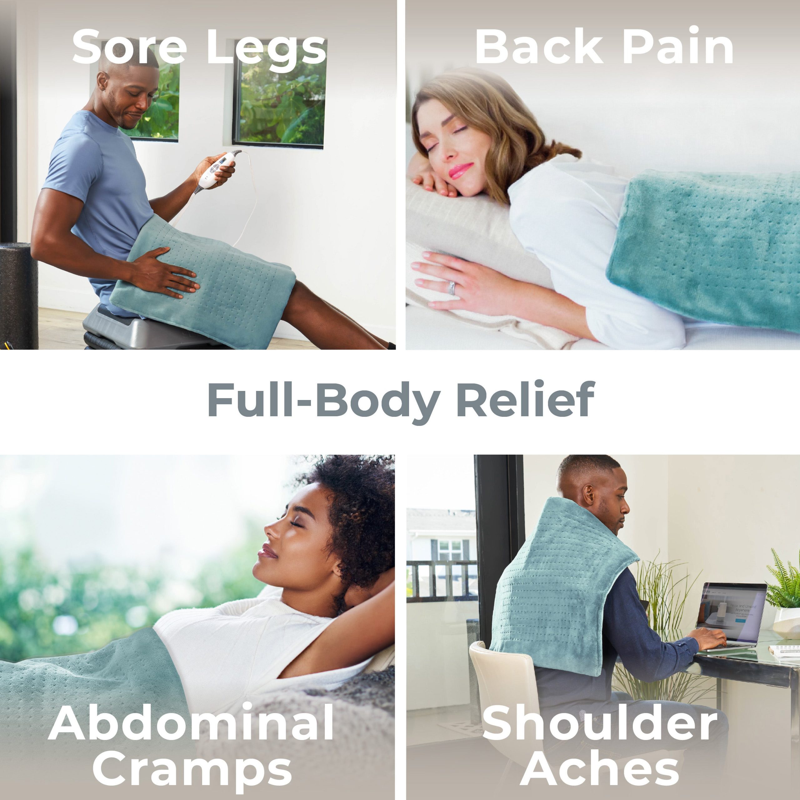 PureRelief XXL Ultra-Wide Microplush Heating Pad - Image 12