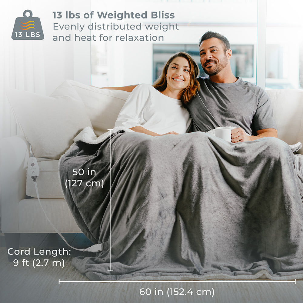 WeightedWarmth™ Weighted Throw Blanket with Heat - Image 6