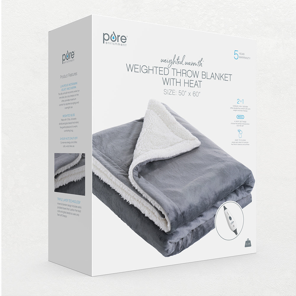 WeightedWarmth™ Weighted Throw Blanket with Heat - Image 7