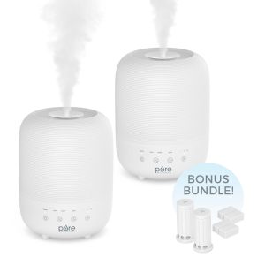 HUME™ Sense 2-Pack Bundle - 2 Humidifiers. 2 Filters. & 20 Scent Pads