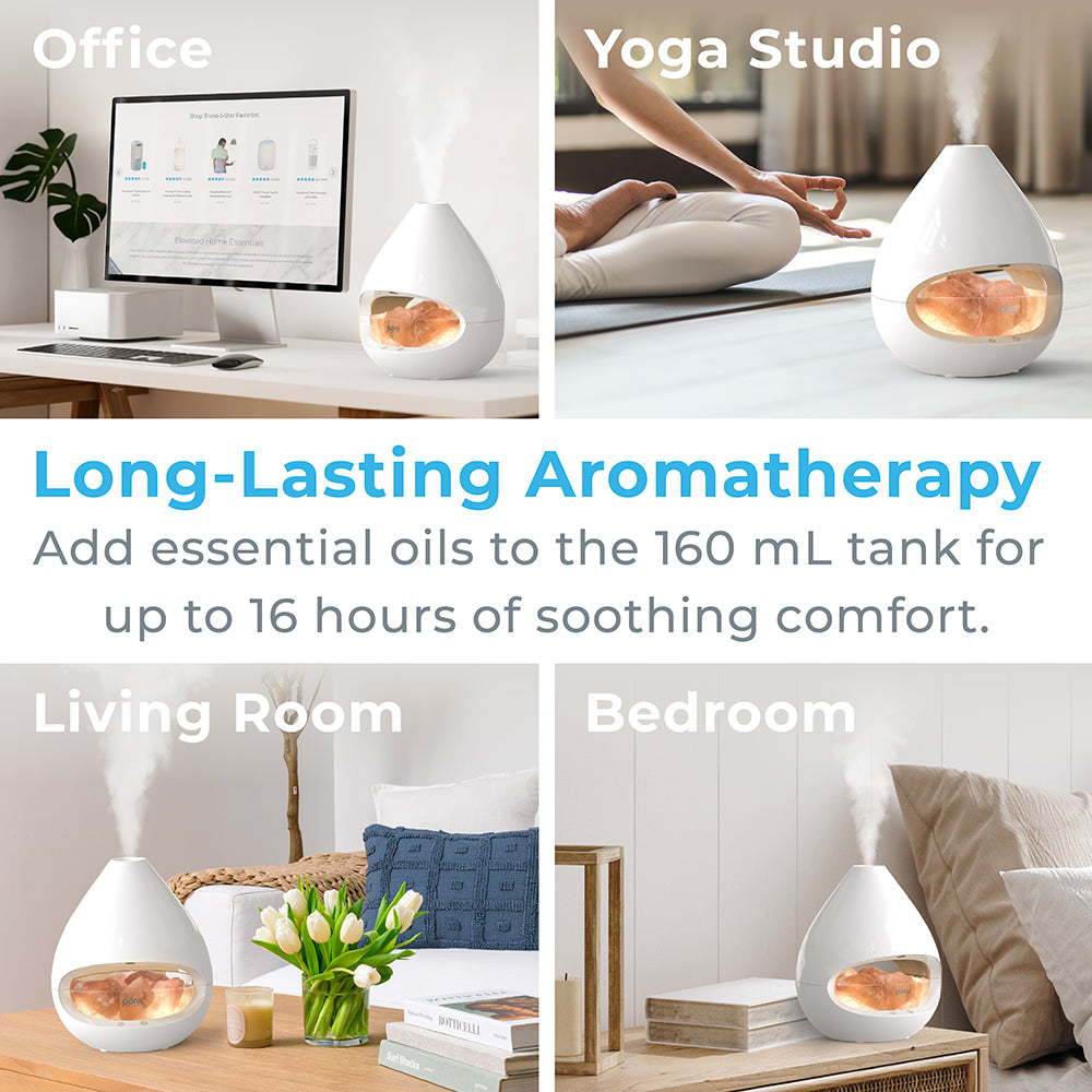 PureGlow™ Crystal Himalayan Salt Rock Lamp & Essential Oil Diffuser - Image 6