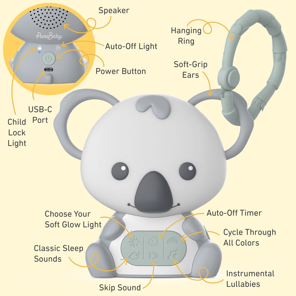 PureBaby® Hanging Koala Sound Machine - Image 5