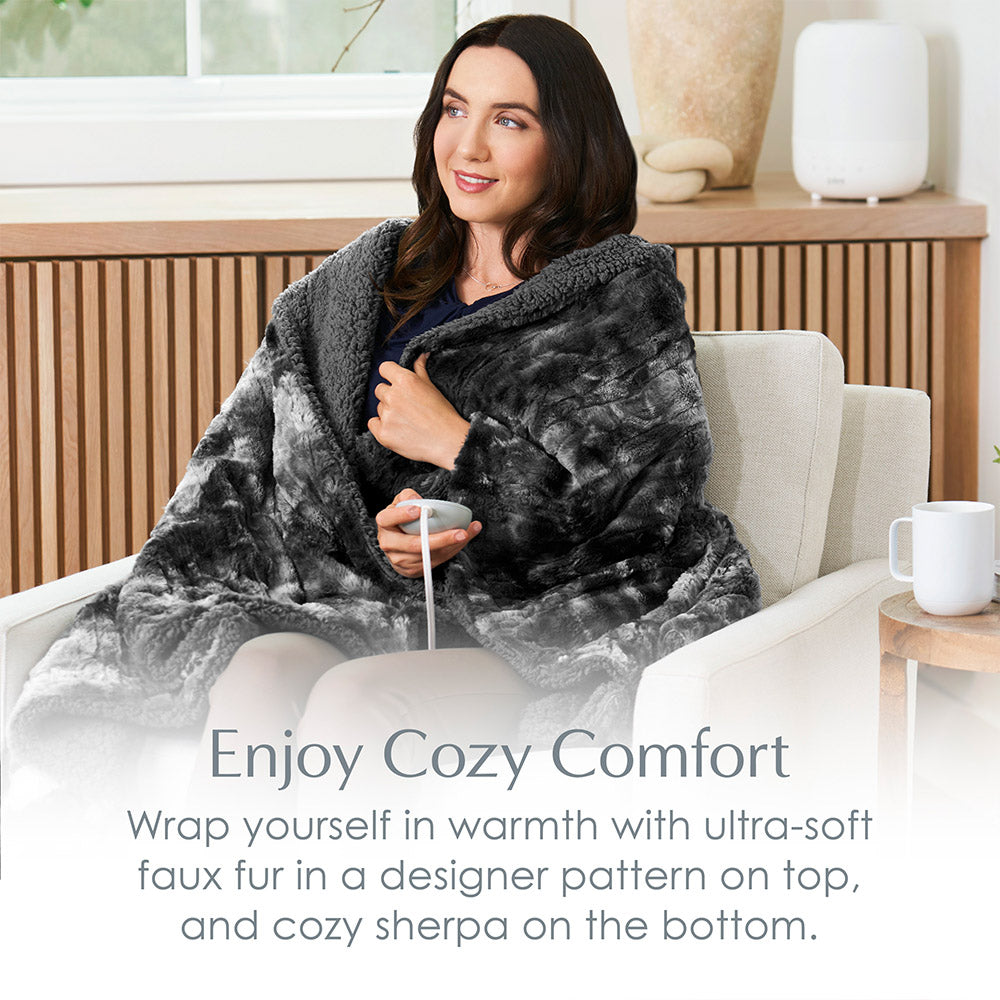 PureRadiance™ Luxury Heated Throw Blanket - Image 4