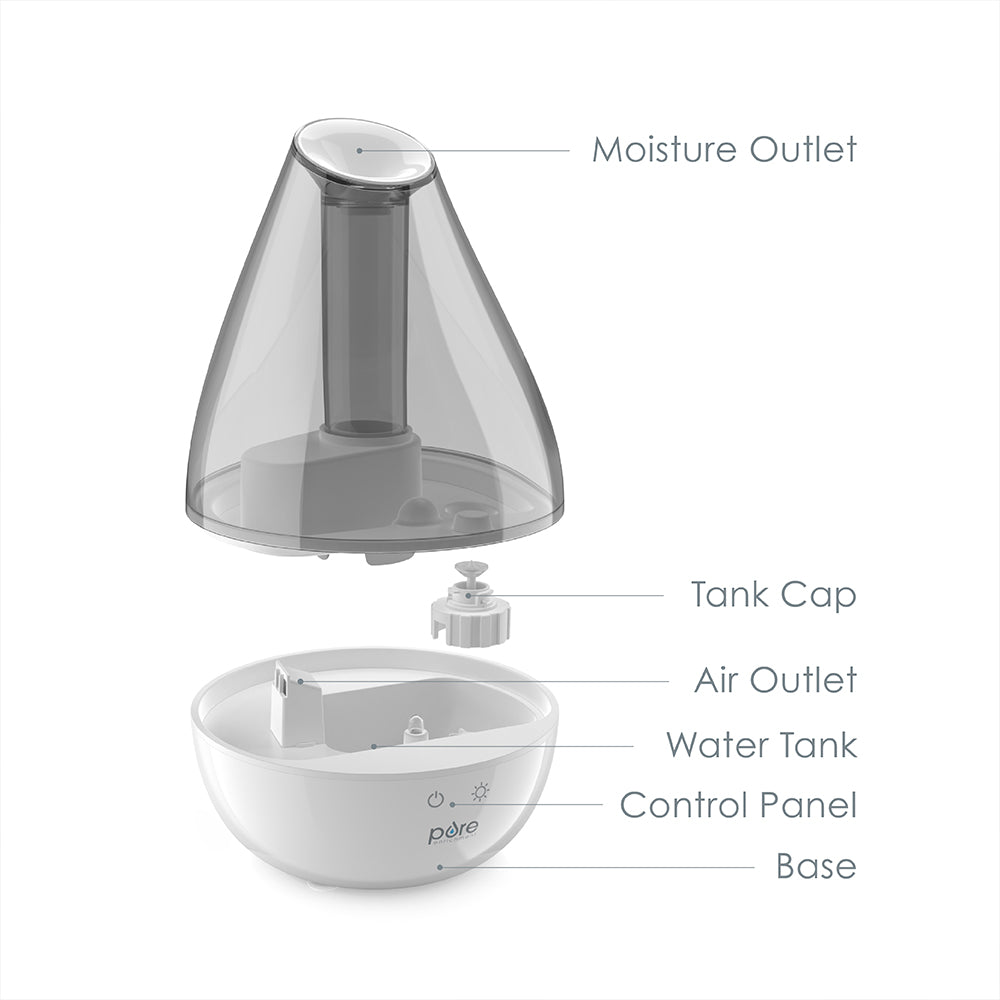 MistAire™ Drop Ultrasonic Cool Mist Humidifier - Image 5